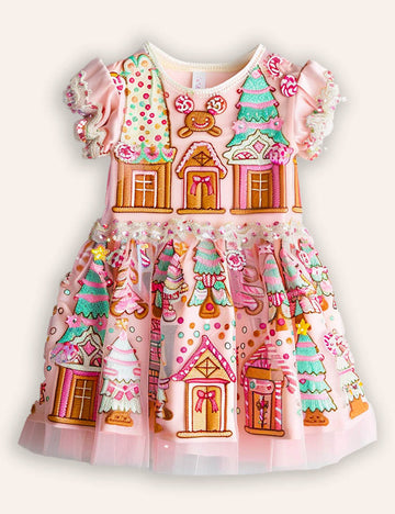 Gingerbread House Tulle Dress